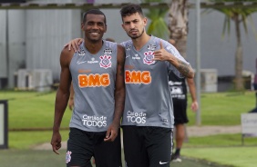 Marllon e Pedro Henrique em treino desta quarta-feira