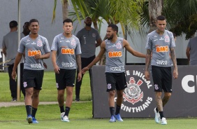 Matheus Dav, Sidcley, Everaldo e Luan no CT Joaquim Grava