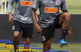 Richard e Michel Macedo em treino desta quarta-feira