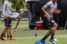 Richard, Piton e Dav em treino desta quarta-feira