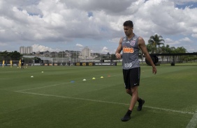 Lo Santos durante o treino da manh desta quinta-feira