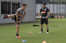 Ramiro em atividade durante o treino da manh desta quinta-feira