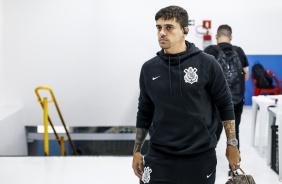 Fagner na chegada ao estádio Distrital de Inamar