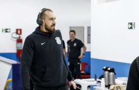 Goleiro Walter na chegada ao Distrital de Inamar