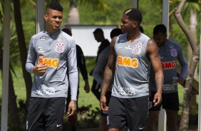 Richard e Yony González nesta segunda-feira no CT