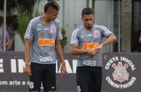 Víctor Cantillo e Gabriel no CT Joaquim Grava