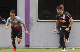 Ramiro em atividade supervisionada durante o treino da manhã desta quinta-feira