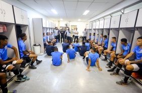 Atletas da equipe Sub-20 do Corinthians se reapresentaram nesta segunda-feira