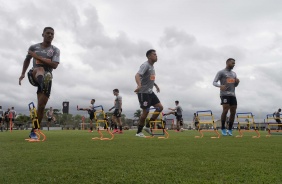 Davó, Sidcley e Michel Macedo em atividade desta segunda
