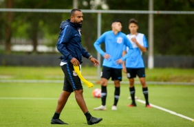 Dyego Coelho durante o treino da equipe Sub-20 nesta segunda-feira