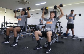 derson e Lucas Piton fazem trabalho na academia do CT