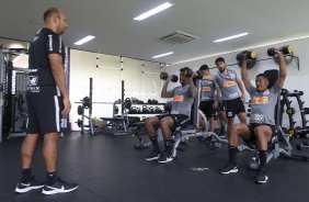 Gil e Davó na academia do CT Joaquim Grava