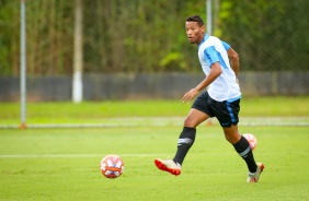 Ruan Oliveira durante o treino desta segunda-feira