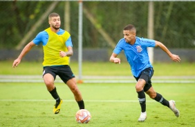 Vitinho no treino desta segunda-feira