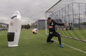 Cssio durante o treino fechado desta tera-feira