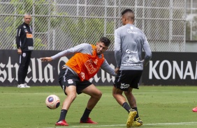 Pedro Henrique e Richard durante o treino fechado desta tera-feira