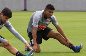 Éderson durante o treino desta quarta-feira