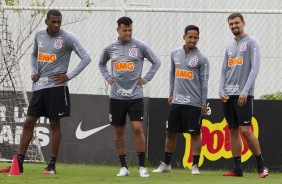 Marllon, Sidcley, Renan Brainer e Igor Morais durante o treino desta quarta-feira