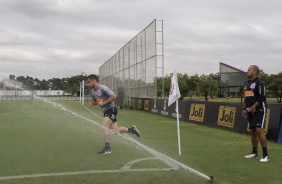 Ramiro em atividade durante o treino desta quarta-feira