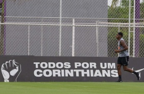 Yony durante o treino desta quarta-feira