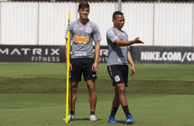 Mateus Vital e Janderson durante treino desta quinta