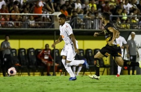 Éderson durante o jogo contra o Novorizontino