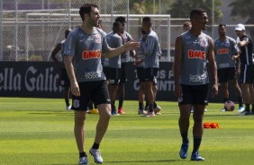 Boselli e Dav em treino desta quarta-feira no CT