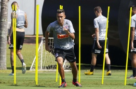 Cantillo em treino desta quarta no CT