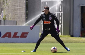 Goleiro Cssio participa de treino desta tera-feira