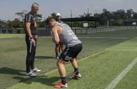 Ramiro durante atividade no treino desta quinta-feira