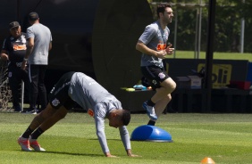 Richard e Boselli durante treino desta tera-feira