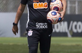 Tiago Nunes, no CT Joaquim Grava, nesta quarta-feira de manhã