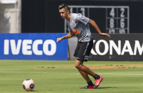 Víctor Cantillo em treino desta quarta-feira