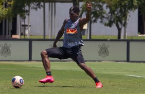 Yony González em ação no treino desta terça-feira