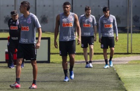 Cantillo, Éderson, Boselli e Araos no CT Joaquim Grava
