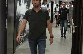 Dulio Monteiro Alves, diretor de futebol do Corinthians, na Arena neste domingo