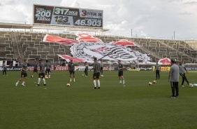 Telo da Arena Corinthians comemora o jogo de nmero 200 na histria do estdio