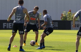 Lucas Piton em treino deste sbado no CT