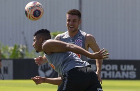 Ramiro e derson durante treino deste sbado