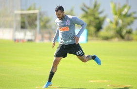 Michel no treino desta quarta-feira no CT