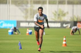 Gil no treino desta quarta-feira no CT