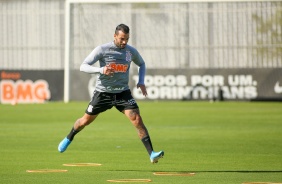 Michel no treino desta quarta-feira no CT