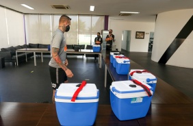 Corinthians faz treinamento no CT Joaquim Grava