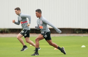 Boselli e Dav em treinamento no CT Joaquim Grava