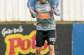 Gabriel no treinamento desta segunda-feira no CT