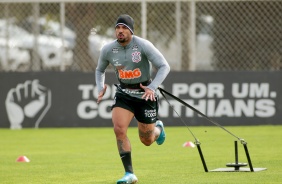 Michel Macedo no treinamento desta segunda-feira no CT