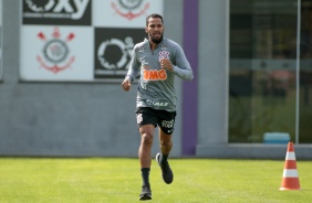 Everaldo no CT Joaquim Grava em dia de testes físico