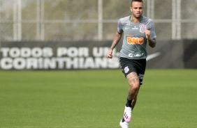 Luan no CT Joaquim Grava em dia de testes físico