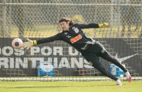 Cssio no treino desta quinta-feira no CT