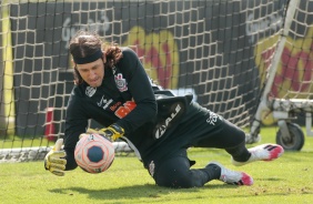 Cssio no treino desta quinta-feira no CT